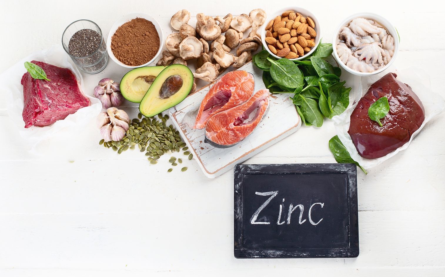 Zinc - properties, deficiency symptoms, supplementation